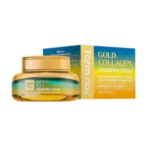 Farmstay Gold Collagen Nourishing Tápláló És Ránctalanító Krém Arannyal és Kollagénnel 55ml