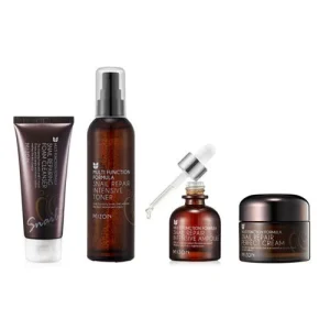 Mizon snail repair regeneráló szett csigamucin tartalommal arctisztító hab tonik szérum perfect krém