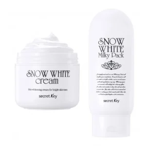 Secret key snow white bőrfehérítő szett krém krémmaszk